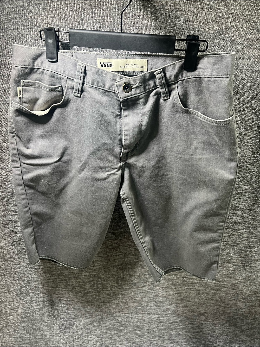 Vans Men's Flat Front Shorts in Gray